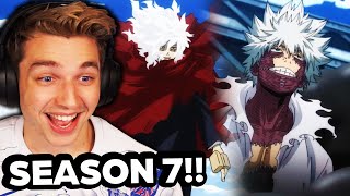 MHA IS SO BACK  Season 7 Trailer REACTION [upl. by Klecka]