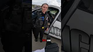 Biker Gives Cops Donuts  JeremiahStaab motorcycle fyp police cop [upl. by Naujad785]