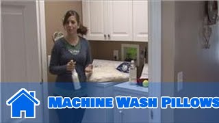 Housecleaning Tips  How to Machine Wash Pillows [upl. by Pitchford878]