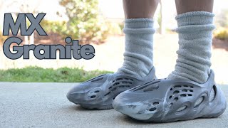 Adidas Yeezy Foam Runner quotMX Granitequot Review amp on Feet [upl. by Enehpets]