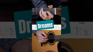 How I play Dreams fleetwoodmac dreams guitartabs shorts fingerstyle [upl. by Deckert]