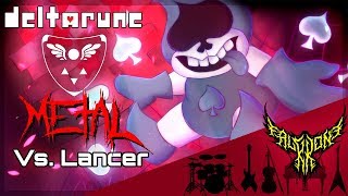 DELTARUNE  Vs Lancer 【Intense Symphonic Metal Cover】 [upl. by Nairadas]