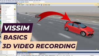 Vissim Tutorial  How to record 3D videos [upl. by Eugenle]