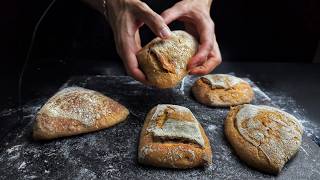 ASMR making sourdough ciabatta bread [upl. by Tut563]