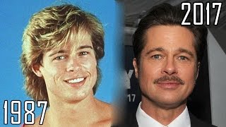 Brad Pitt 19872017 all movies list from 1987 How much has changed Before and Now [upl. by Monie87]