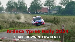 Ypres Rally 2024 Shakedown Nieuwkerke  Highlights Servicepark and Neuville FHD rally AYR2024 [upl. by Azeria]