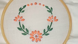 Charming Hand Embroidery Flowers  Easy Design  Simple Flower Embroidery For Beginners [upl. by Jehovah]