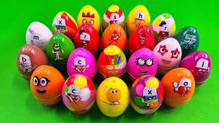 Rainbows EGGS 🌈 Mixing Rainbow SLIME with Numberblocks Colorful ASMR [upl. by Steen]