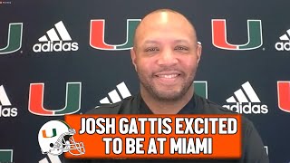 Josh Gattis EXCITED to Run the Offense at Miami  Impressed By Young Talented Players [upl. by Marchak]