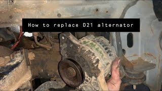 How to replace D21 alternator [upl. by Publea263]