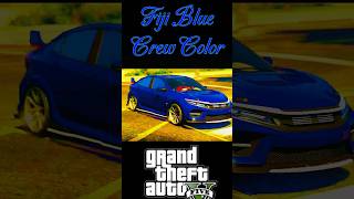 Cruising in Style GTA 5 Blue Crew Color Honda Vibes  HEX Code Inside [upl. by Etnoid]