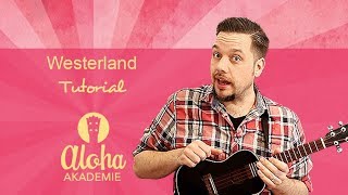 Westerland Die Ärzte Ukulele Tutorial  Aloha Akademie [upl. by Asylem842]