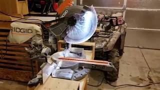 Ridgid 12quot Sliding Compound Miter Saw [upl. by Anomahs]