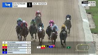 Gulfstream Park October 18 2024 Race 1 [upl. by Learrsi]