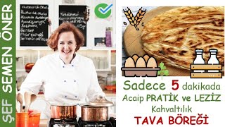 📢 🍴 ENFES PEYNİRLİ 👍TAVA BÖREĞİ ❤️TARİFİ  SemenOner  Yemek Tarifleri [upl. by Navnod]