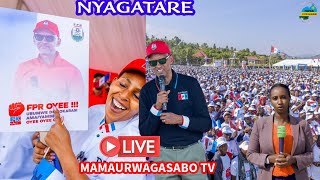 🔴LIVE NYAGATARE  UMUKANDIDA WA FPR INKOTANYI PAUL KAGAME ARI KWIYAMAMAZA KU MWANYA WA PEREZIDA [upl. by Eneluqcaj42]