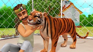 The Thankful Tiger  Telugu Stories for Children  Infobells [upl. by Leoline89]