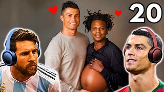 Messi amp Ronaldo react to Funny Moments 20 [upl. by Assiled]