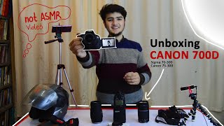 Unboxing Canon 700D  Sigma 70300m amp Canon 75300mm  Nouman Mumtaz [upl. by Elleinet3]