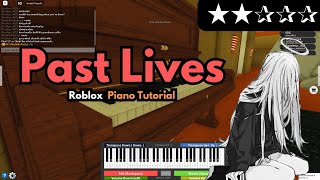 Børns  Past Lives Intro  EASY RobloxVirtual Piano Tutorial [upl. by Jakob]