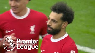 Mohamed Salah drives Liverpool 21 in front of Brighton  Premier League  NBC Sports [upl. by Inohtna]