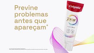 Prevenção mais avançada contra bactérias da boca com a nova fórmula do creme dental Colgate Total [upl. by Arte]