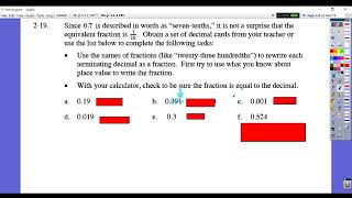 7th gr CPM 211 Classwork video Core Connections 2 [upl. by Baryram585]