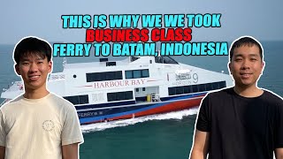 Horizon Fast Ferry Business Class Service Singapore to Batam  Ferry Review [upl. by Hedaza]