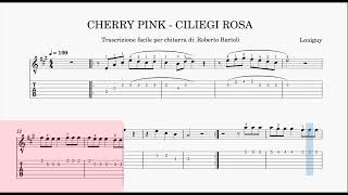 Ciliegi Rosa  Cherry Pink  sheet music with lead guitar [upl. by Albie454]