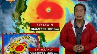 SONA Bagyong Lawin ramdam na sa buong Northern Luzon 6 na lalawigan nasa Signal No 5 [upl. by Flavius8]