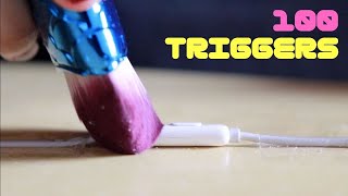 ASMR 100 triggers in 1 minute [upl. by Cozza175]