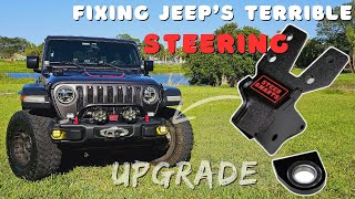 Jeep Wrangler JL amp Gladiator Steering Upgrade Track Bar Bracket and Sector Shaft Brace Support [upl. by Amie614]