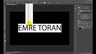 Adobe PhotoShop CS 6  dan şekilli yazı yazma [upl. by Ennaitak]