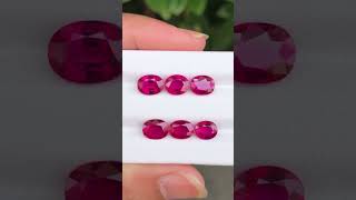 Natural Corundum Ruby VioletishRed shorts rubyburma gemstonejewelry [upl. by Dorraj]