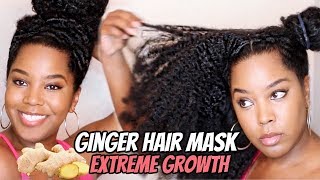 Ginger Hair Mask  Extreme Hair Growth  Melissa Denise [upl. by Yllom]