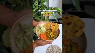 Achari Paneer and Besan Roti Meal Bowl  Ep 15  Feels wale Meals shorts [upl. by Domingo]