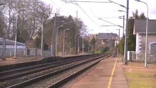 Spotting Ferroviaire La gare dEvron  Des TGV TER et FRETS Partie 2 [upl. by Arimas]