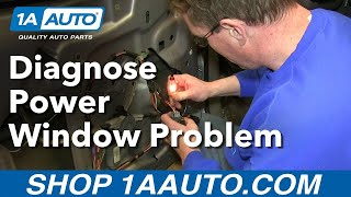 How To Diagnose Power Window Problem  Is the Switch or Motor bad [upl. by Elbert]