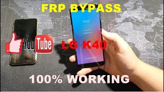 LG K40 FRP BYPASS BLOKADA GOOGLE OBEJŚCIE X420EM LMX420EM [upl. by Nileuqay284]