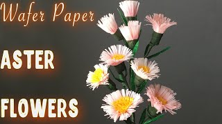 How To Make Wafer Paper Aster Flowers Easy Tutorial DIY Wafer Paper Flowers Art Tart Handmade [upl. by Cassell]