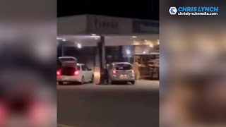 Worker confronts ramraiders with baseball bat and smashes their cars [upl. by Bliss]