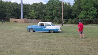 1955 Chevy Pro Street Drive By Dreamgoatinc Hot Rod and Classic Muscle Cars [upl. by Veronike]