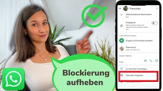 WHATSAPP BLOCKIERTEN KONTAKT FREIGEBEN [upl. by Hun368]