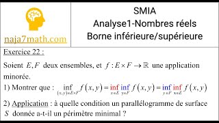 Exercice 22 SMIAMIPAnalyse1  Nombres réels [upl. by Hebner]