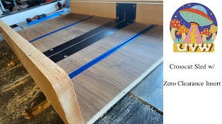 Repurposed Desktop Into Table Saw Sled with Zero Clearance Insert [upl. by Odraboel]