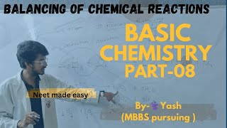 Basics about chemistry part 8  Reaction balancinghydrocarbon reaction balancing with tricks [upl. by Ozen]