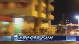 PTWC issues tsunami advisory after Chile earthquake [upl. by Moyna]