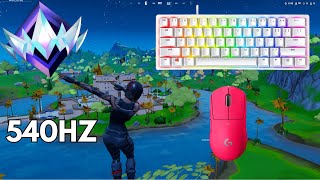 Razer Huntsman Mini ASMR 😴 Fortnite Ranked🏆 Satisfying Keyboard Fortnite 600FPS 4K [upl. by Arst]