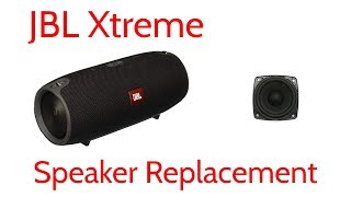 JBL Xtreme Blown Bad Muffled Speaker Replacement [upl. by Aerdnahc]