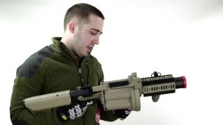 ICS GLM 6Round Airsoft Grenade Launcher Review [upl. by Ahsika]